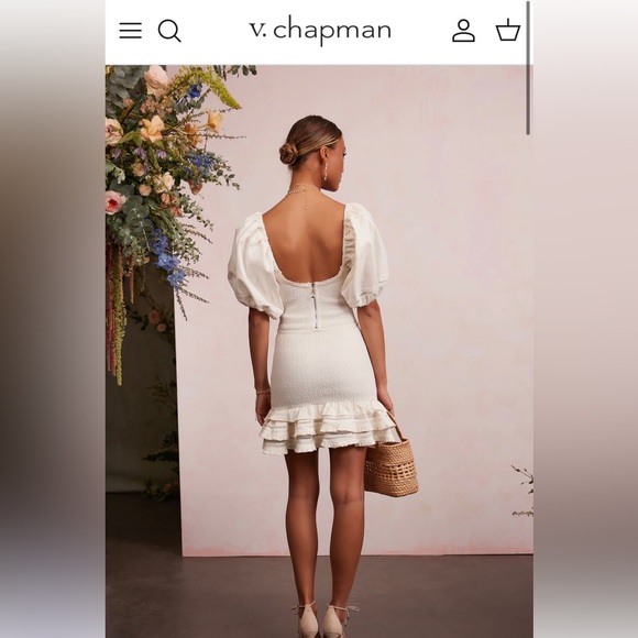 V. Chapman | The Valerie Dress in Natural - Picture 4 of 8